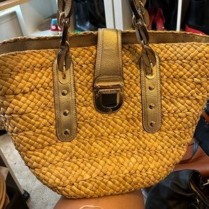 Authentic Michael Kohs straw bag.